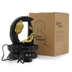 Golden Buddha & Lotus Tabletop Water Feature