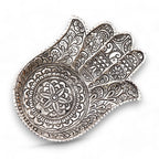 Polished Aluminium Hamsa  Incense Holder