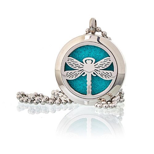Dragonfly Aromatherapy Diffuser Necklace 25mm