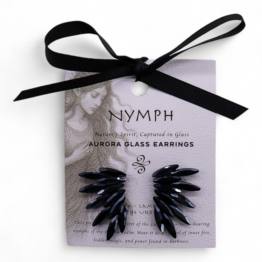 The Jet Nymph — Fairy Earrings