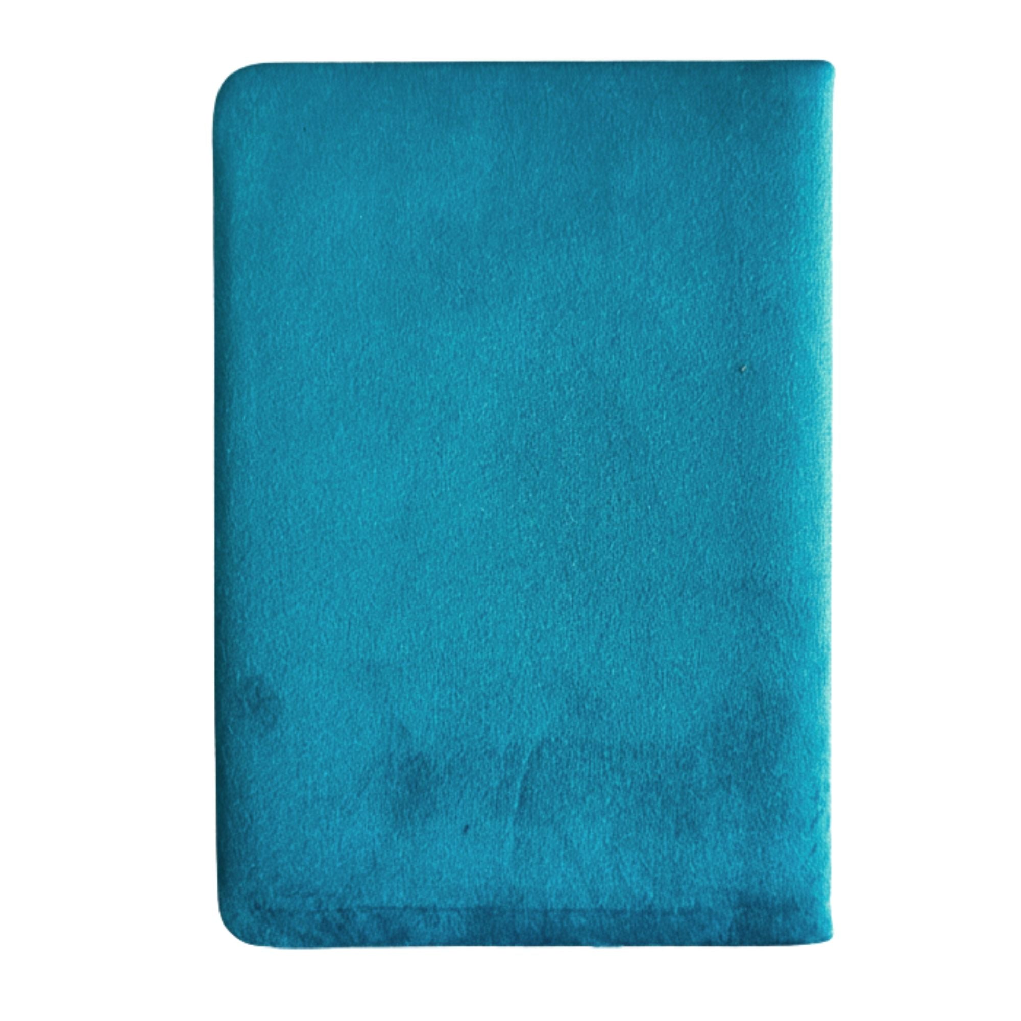 Embrace The Journey Light Blue Velvet Notebook