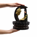 Golden Buddha & Lotus Tabletop Water Feature