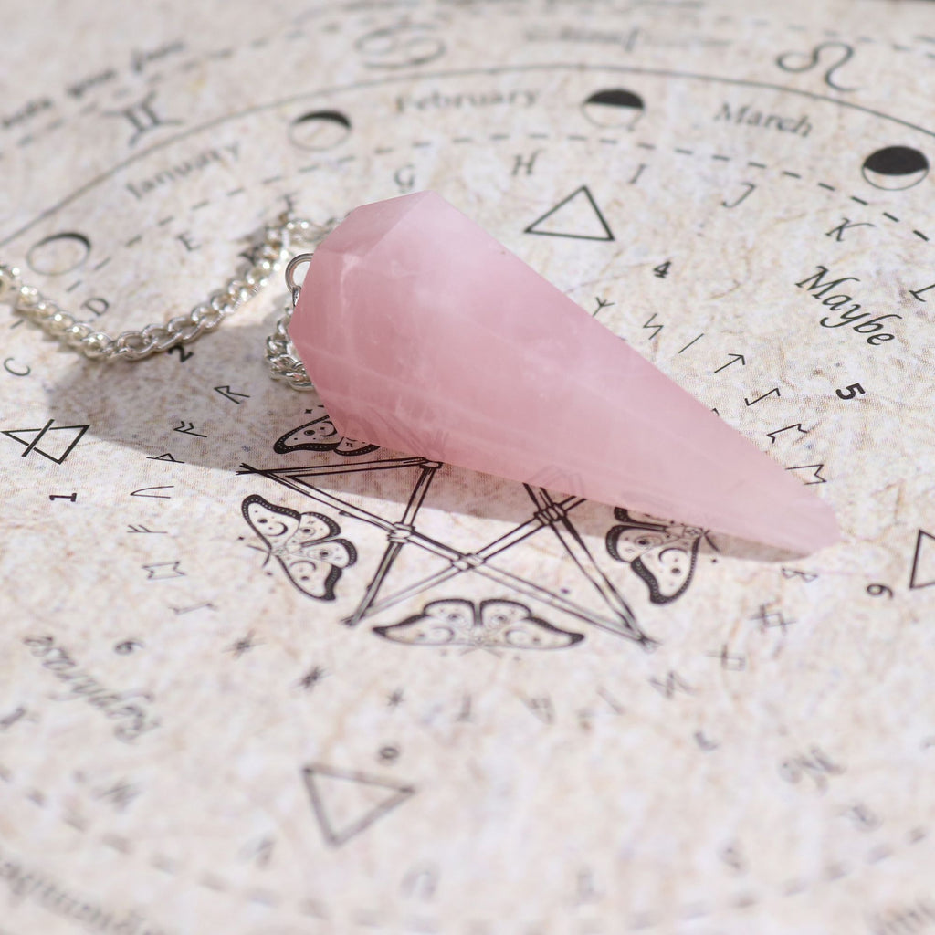 Love Rose Quartz Pendulum Ancient Witch Spell Incense