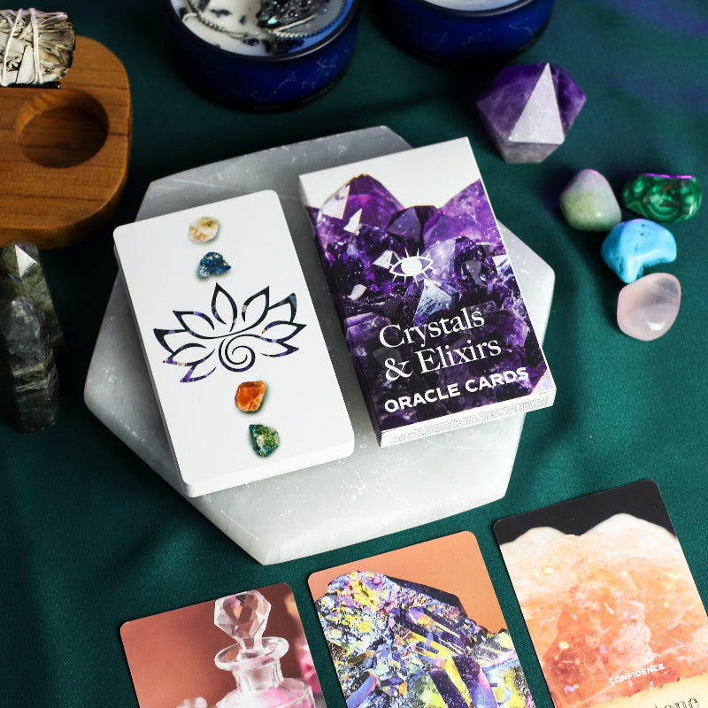 Healing Energy Deck Crystals & Elixirs Oracle Cards