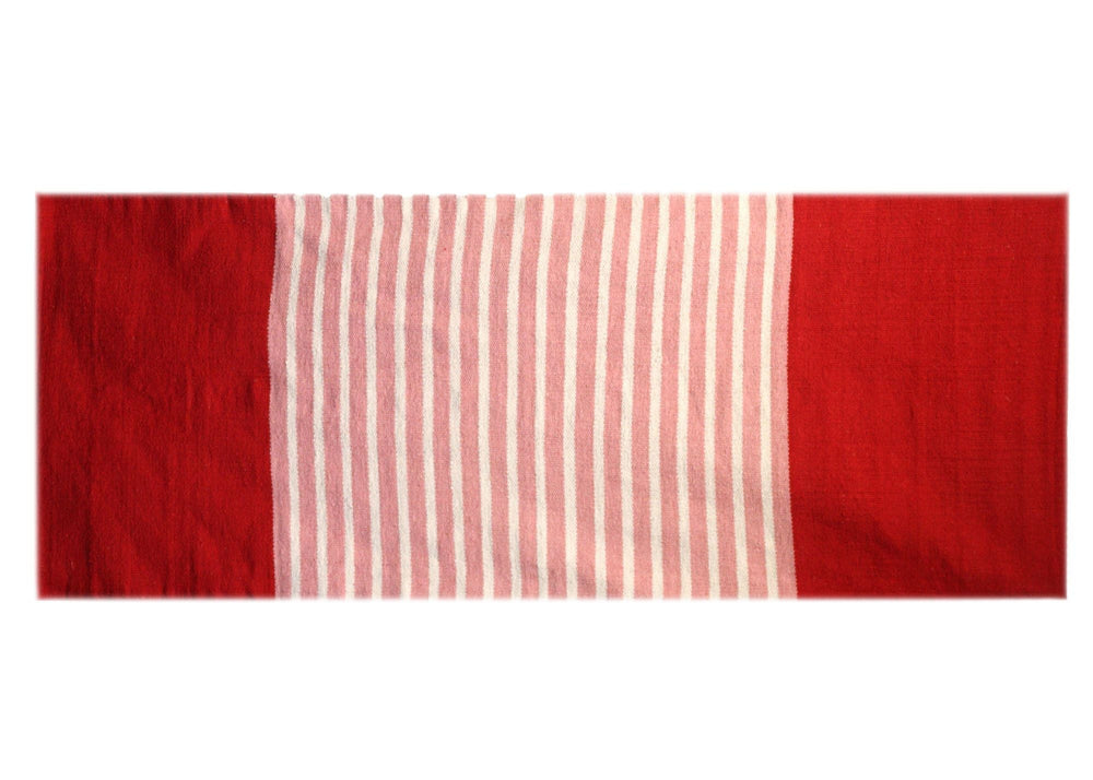 Red/Pink Indian Cotton Rug
