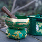 Green Mini Singing Bowl Gift Set