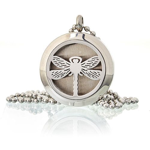 Dragonfly Aromatherapy Diffuser Necklace 25mm