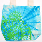Sea Shell Blue/Green Tie Dye Cotton Bag (6oz)