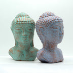 Green Copper Tranquillity Buddha Head