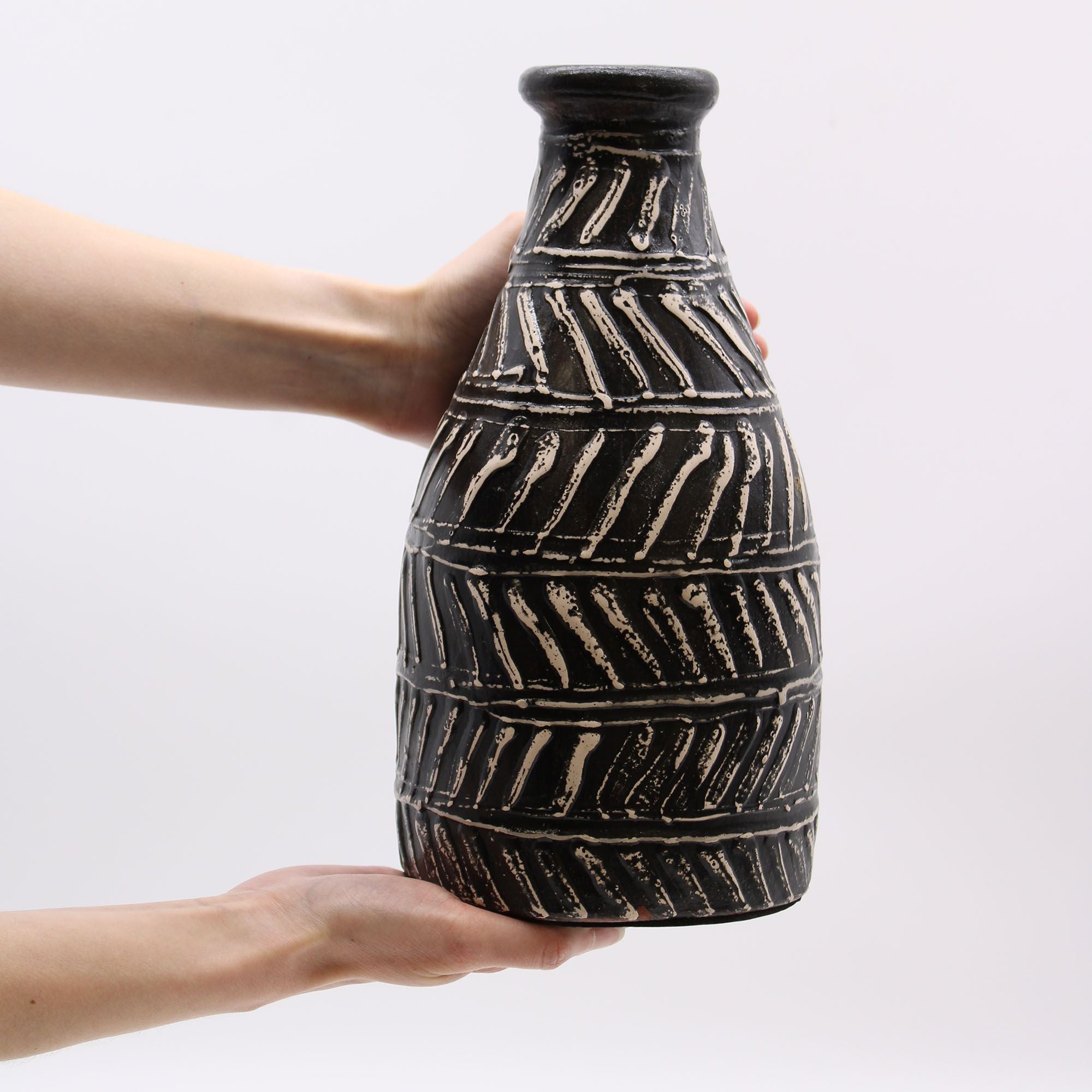 Chocolate Greek Taper Vase