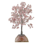 Rose Quartz Gemstone Tree with Orgonite Base - 320 Stone