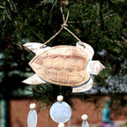 Whitewash Turtle Carving and Natural Copis Drop