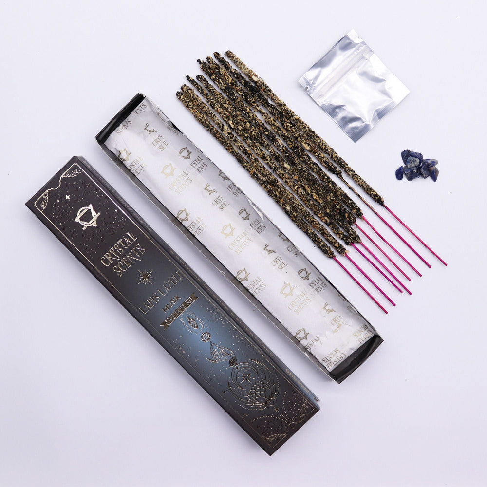 Crystal Scents Musk Lapis Lazuli Smudge Kit