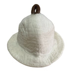 Natural Felted Sauna Bowl Hat