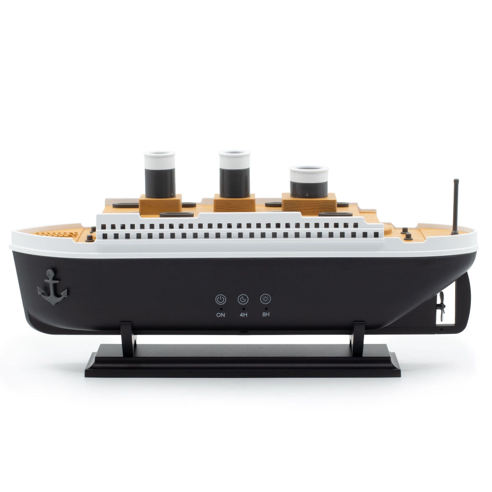 Ship Model Puff Effect Aroma Diffuser with Colour-Changing LED
