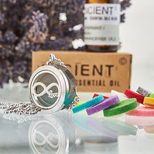 Infinity Love Aromatherapy Diffuser Necklace  25mm