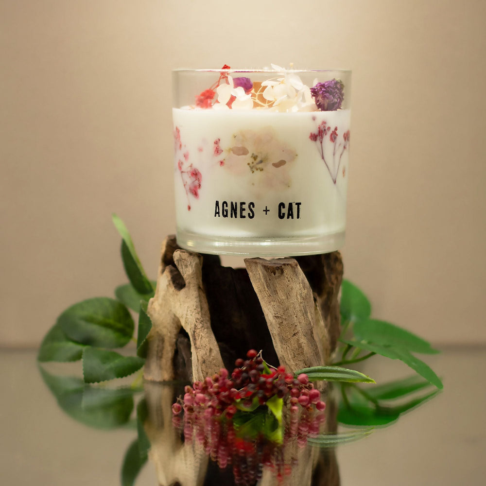 Roses of Sawrey Agnes + Cat Botanical Soy Wax Candle
