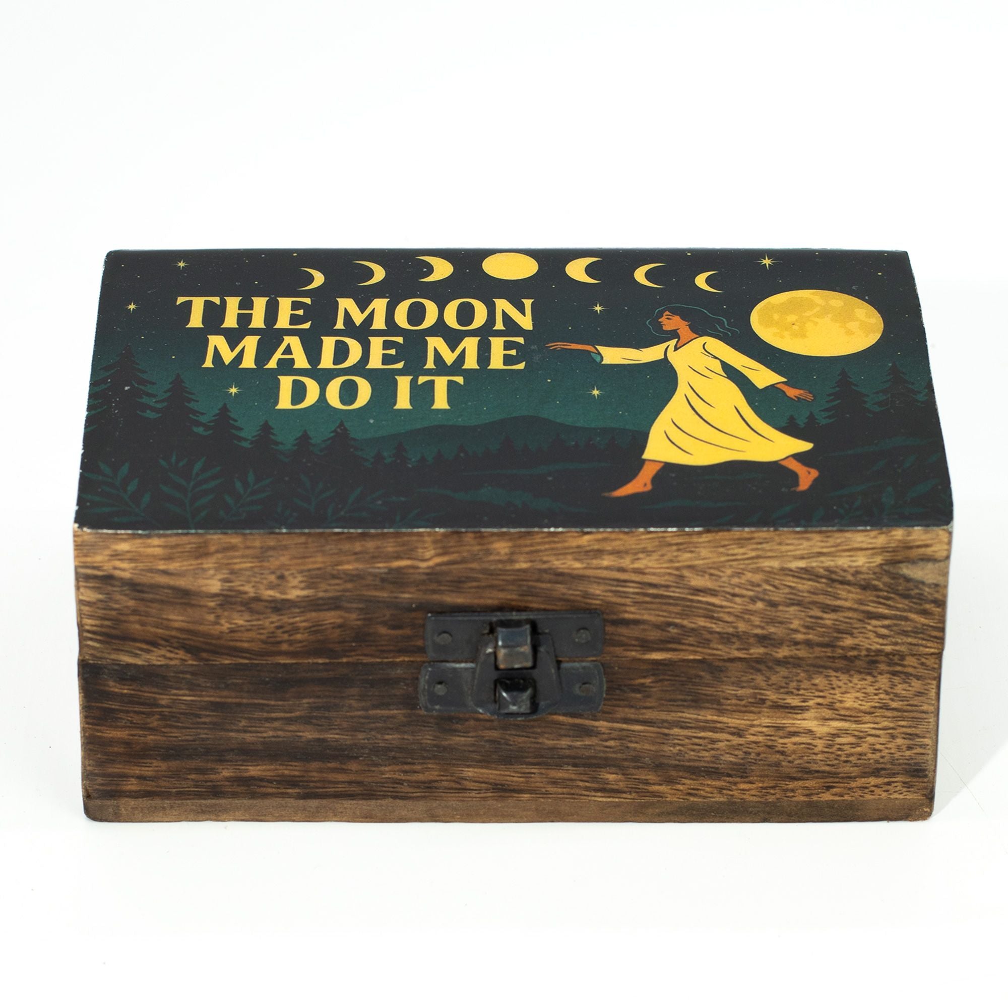 The Moon Made Me Do It Medium Enamelled Box