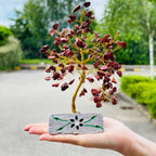 Red Jasper Gemstone Tree - ( 160 stone )