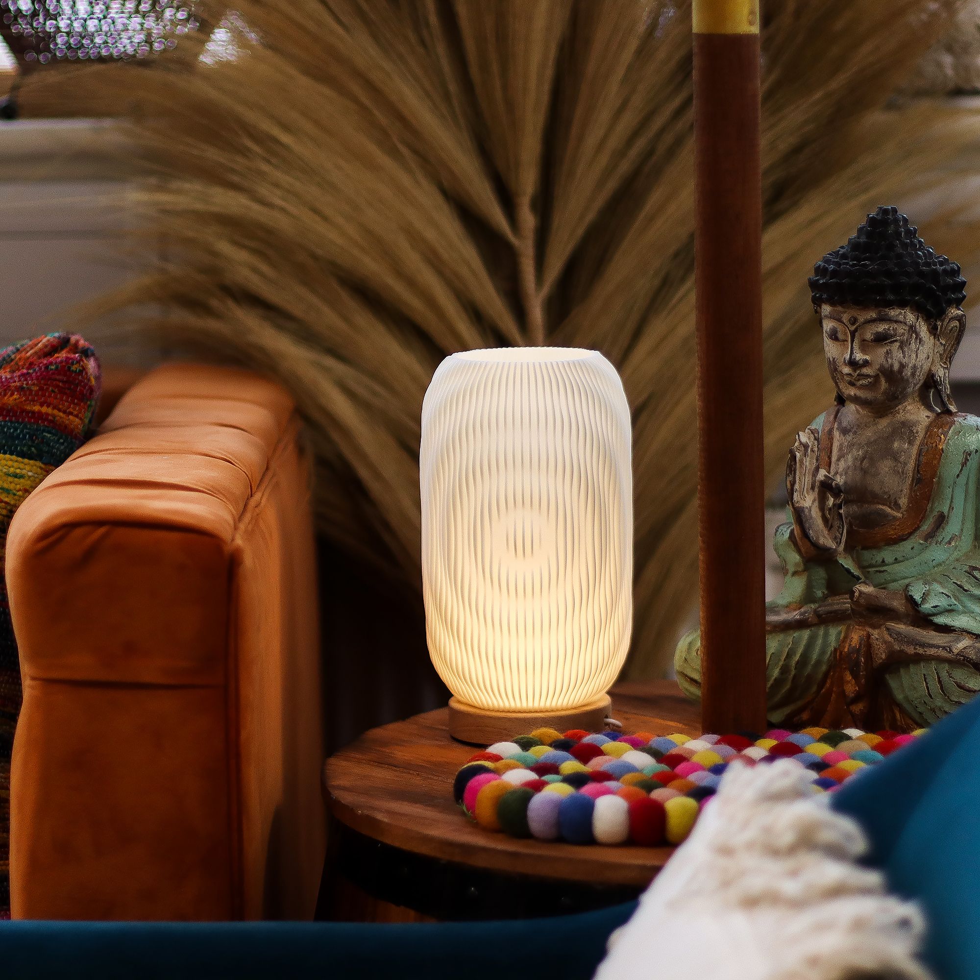 Modern Twisted New Wave Lamp