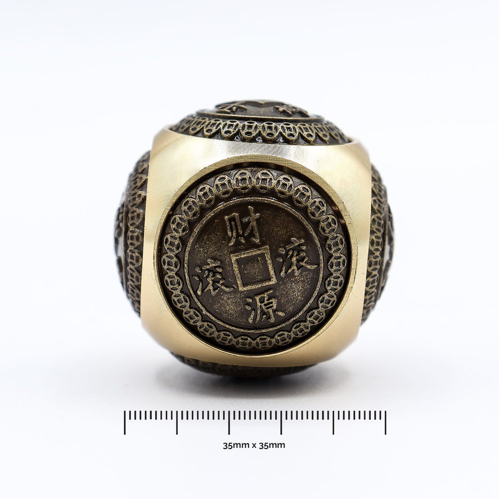 Rounded Feng Shui Fortune Wealth Dice