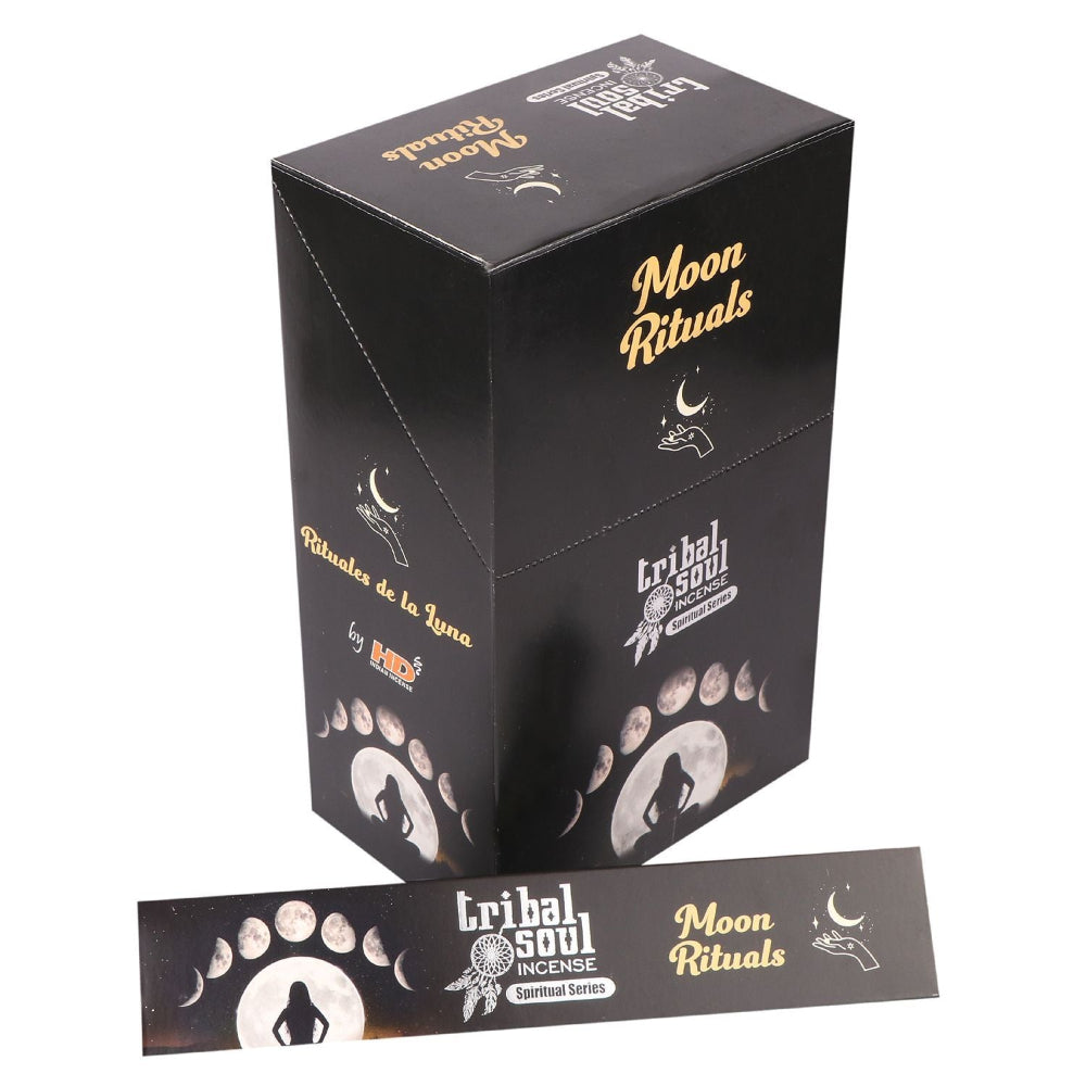 Moon Ritual Tribal Soul Spiritual Incense Sticks and Ceramic Holder