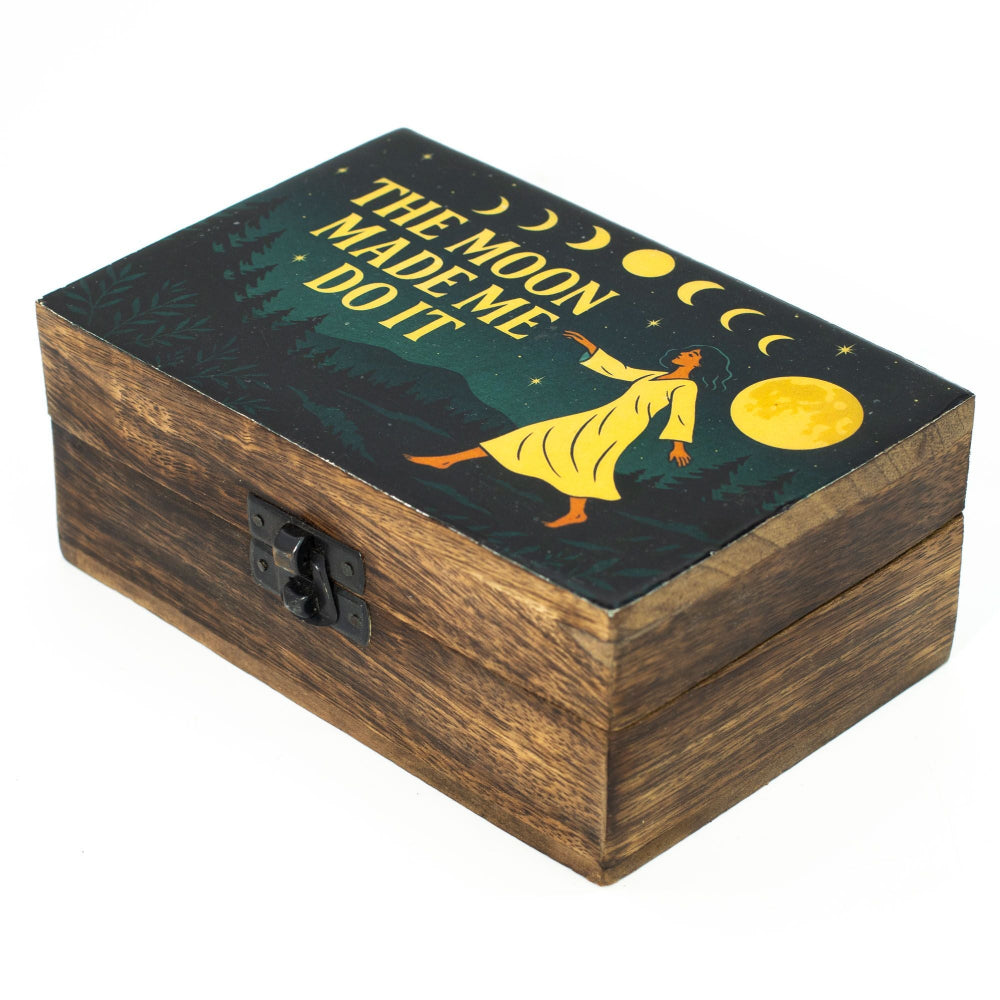 The Moon Made Me Do It Medium Enamelled Box