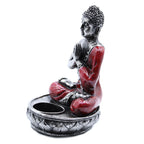Buddha Red Candle Holder  Medium