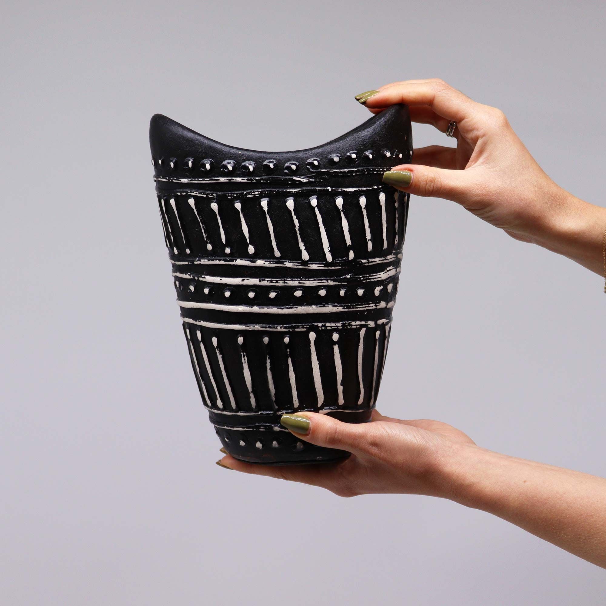 Chocolate Swirls Shaped Vase