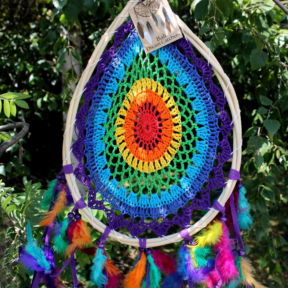 Multi Teardrop Bali Dream Catcher Large