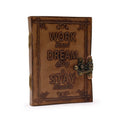 Work & Dream Big Leather Journal - Plain Paper