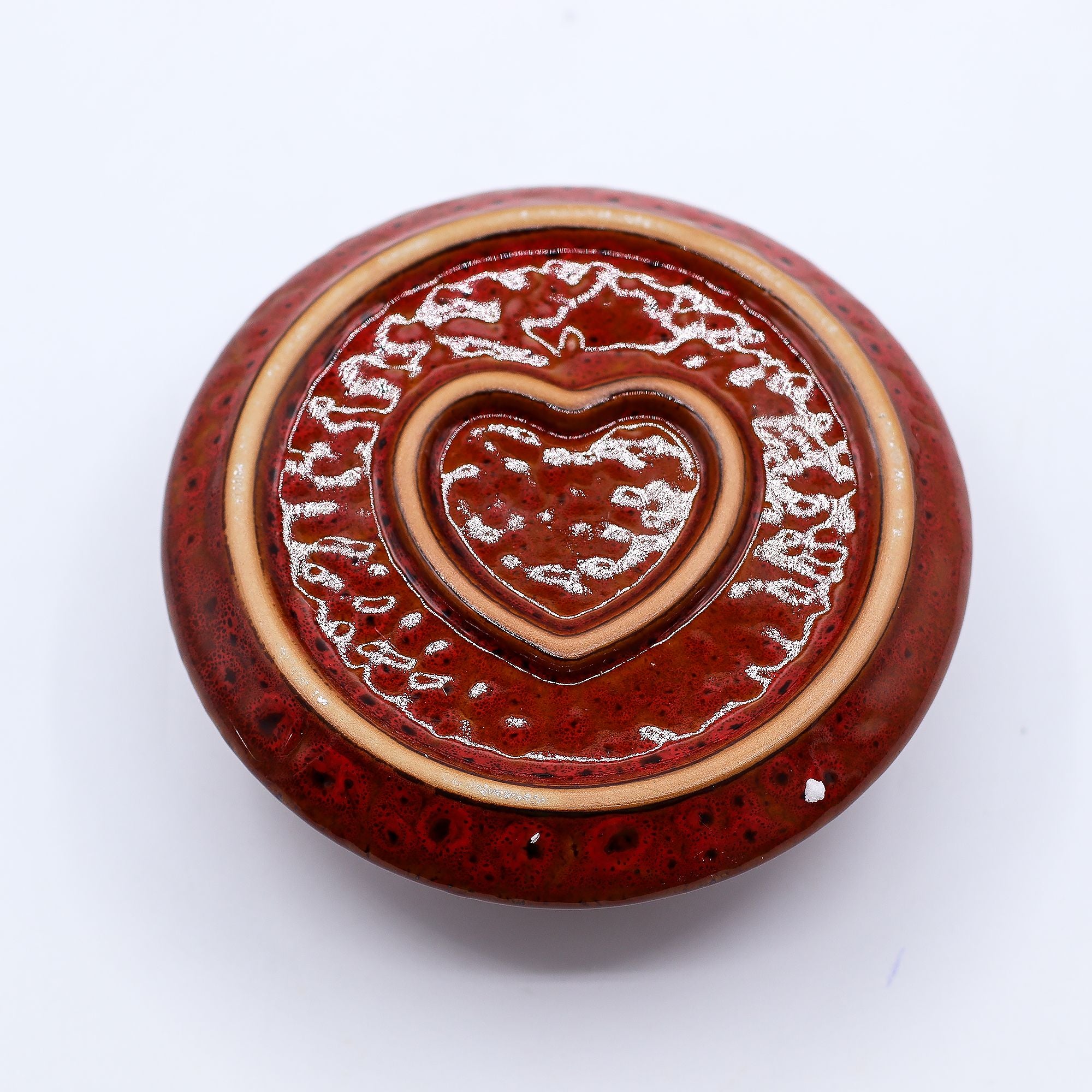 Mandala Red with Heart Gloss Palo Santo Stick & Smudge Holder