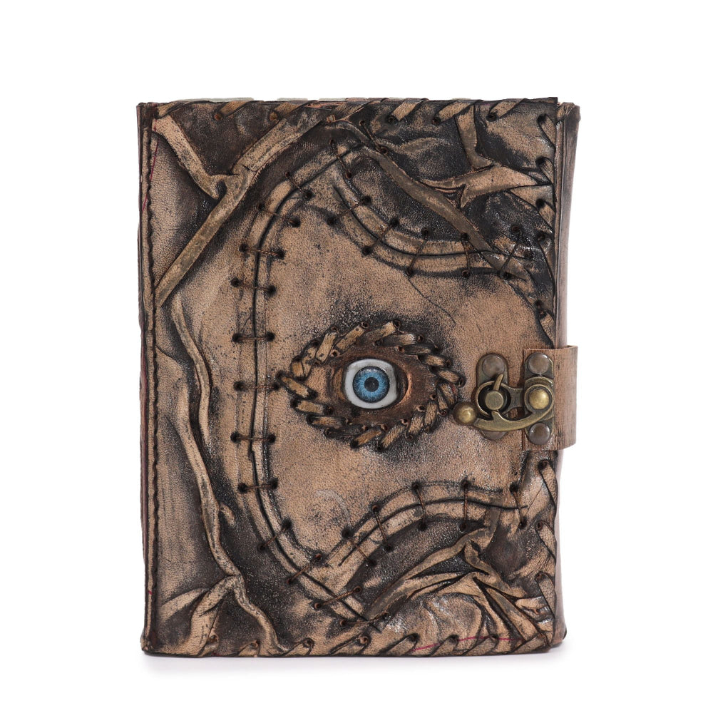 Evil Eye Decor Brown Tan Book