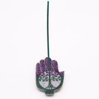 Tree of Life Soapstone Med Hamsa Incense Holder