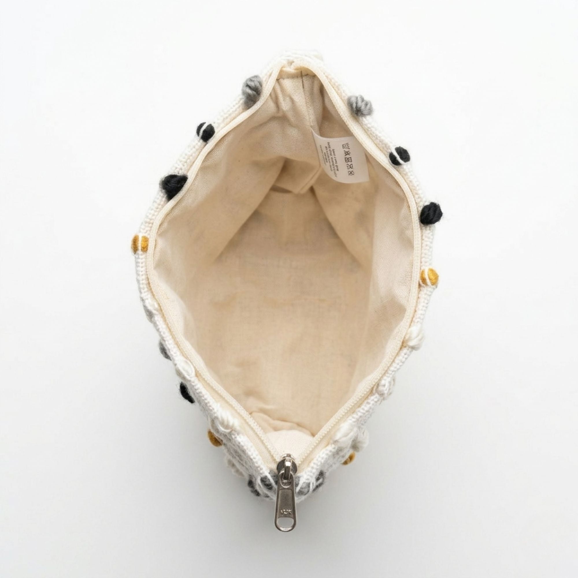 Hippie Knot Jacquard Toiletry Bag | Handmade Indian Cotton