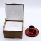 Mandala Red with Heart Gloss Palo Santo Stick & Smudge Holder