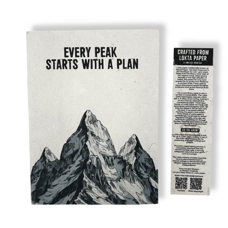 Every Peak  Lokta Inspiration Notebook