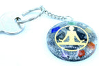 Buddha Seven Chakra Orgonite Power Keyring