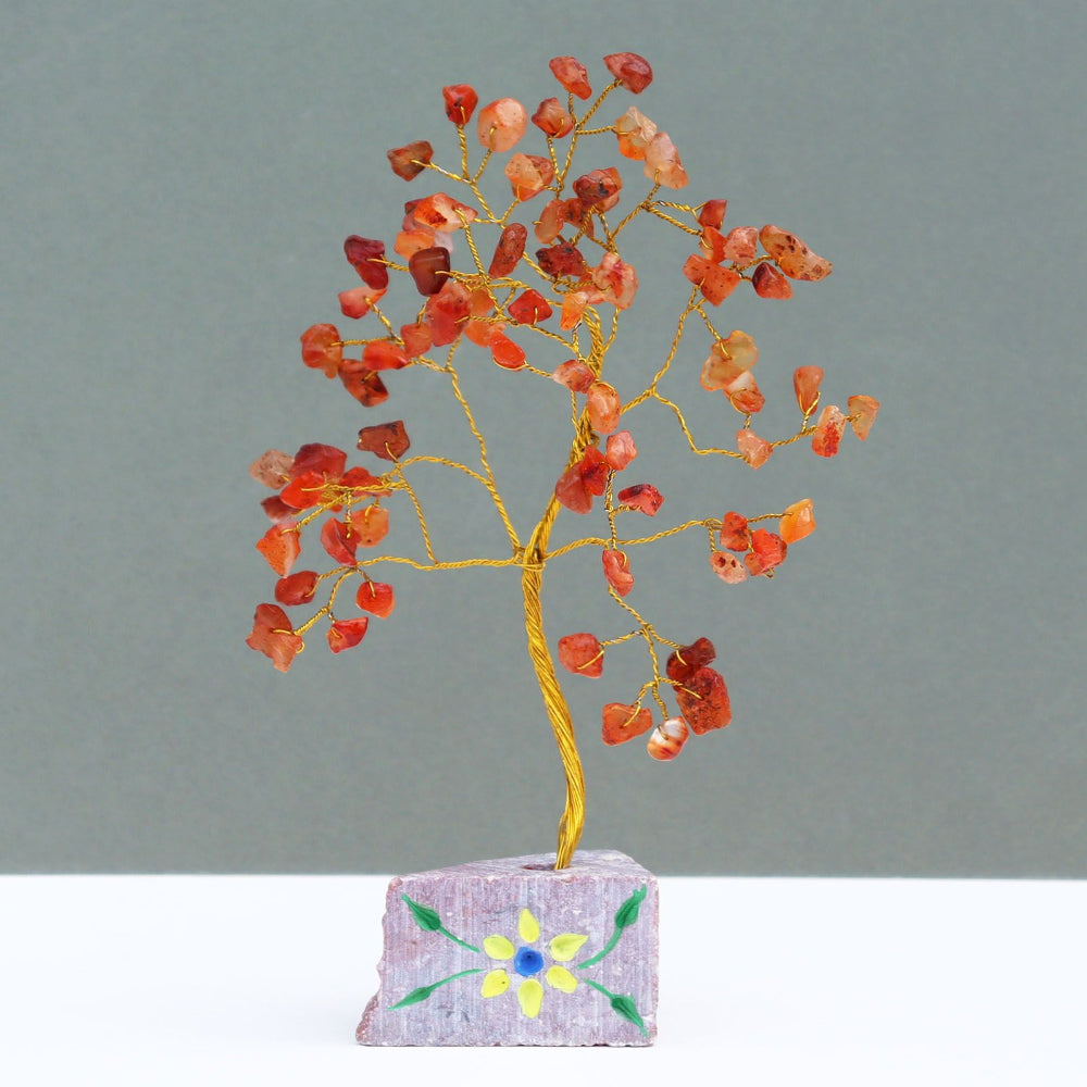 Carnelian  80 Stone Gemstone Tree