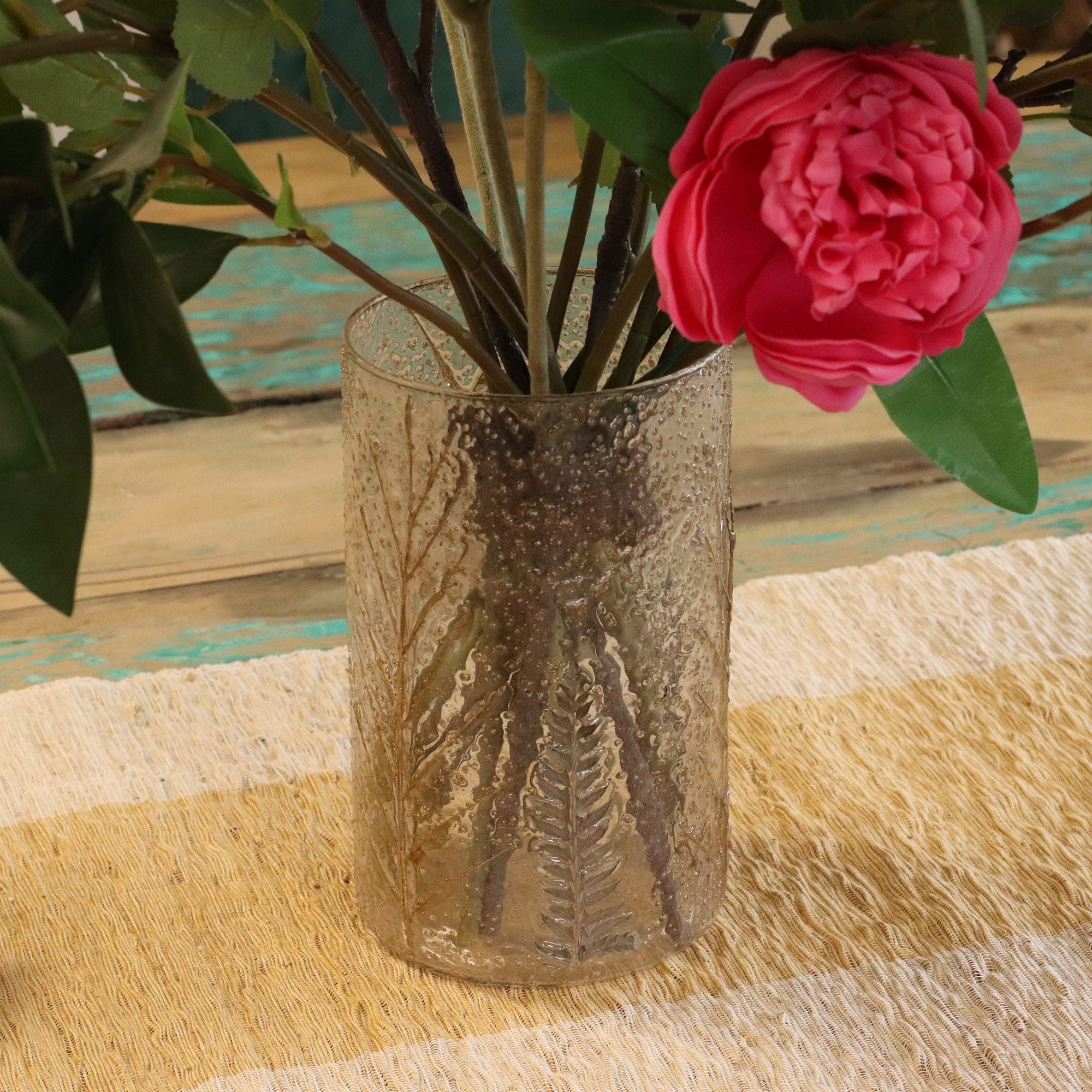 Pino Natural Floral Glass Tall Vase Candle Holder