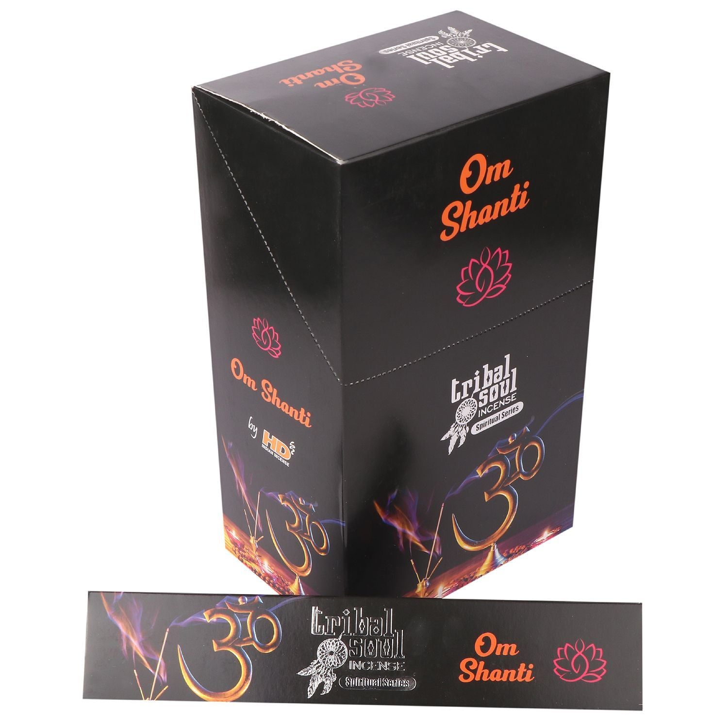 Tribal Soul Spiritual Incense Sticks and Ceramic Holder Ohm Shanti