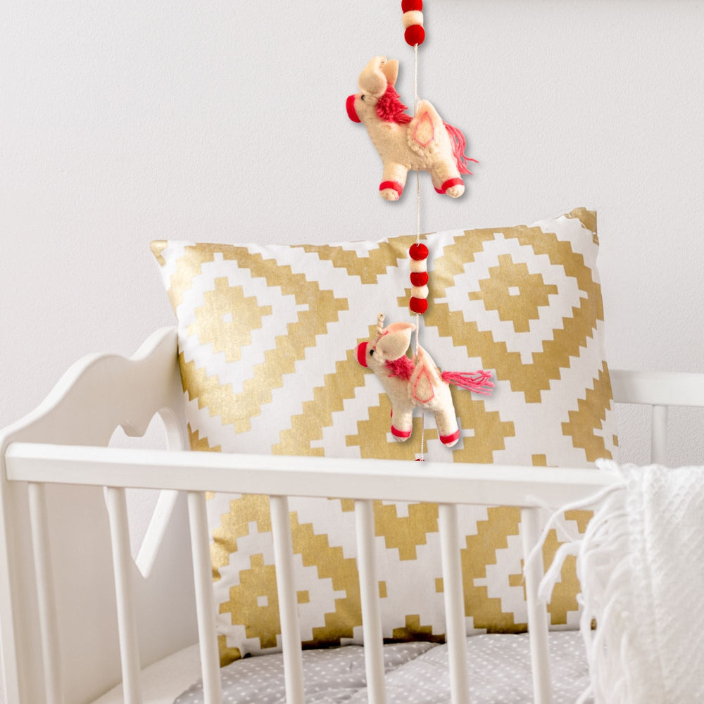 Unicorns Felt Wall Hanging