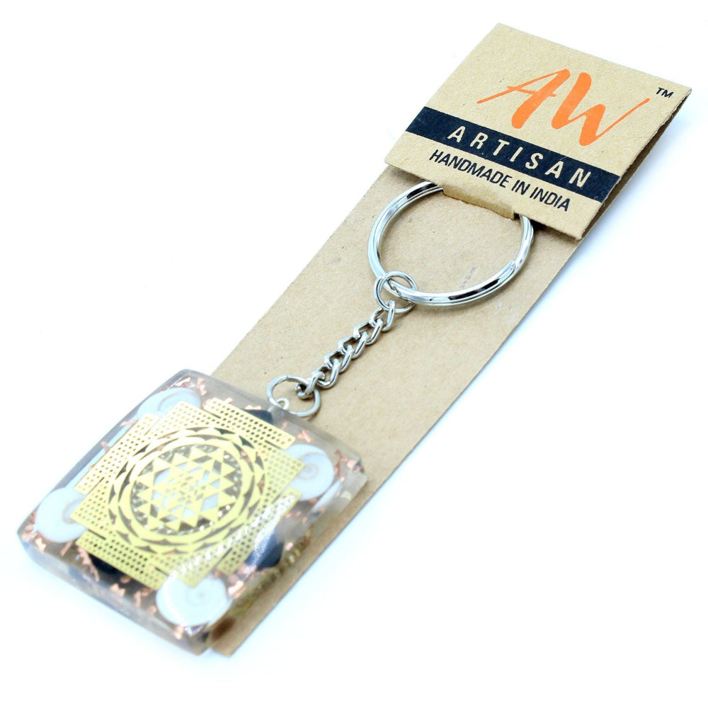 Home Protect Tourmaline Orgonite Power Keyring