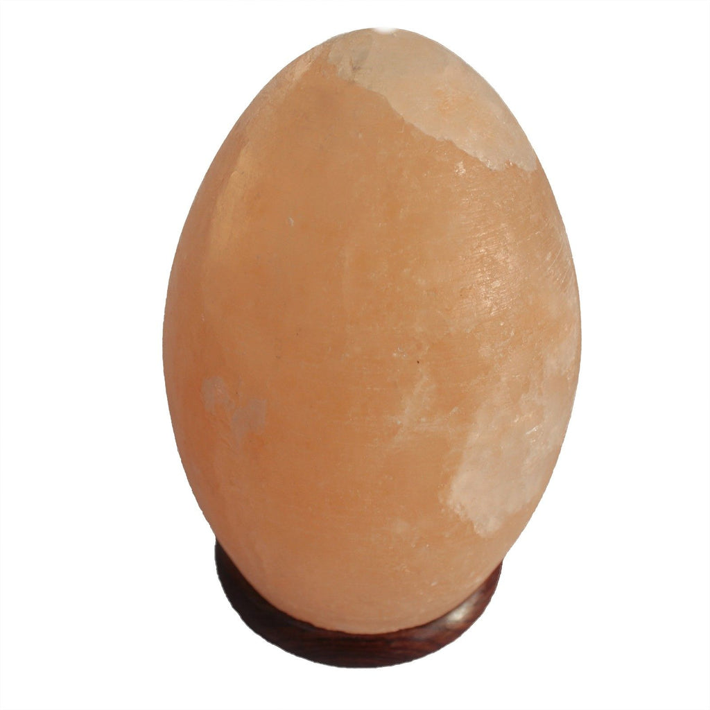 Salt Lamp Egg  Wooden Base