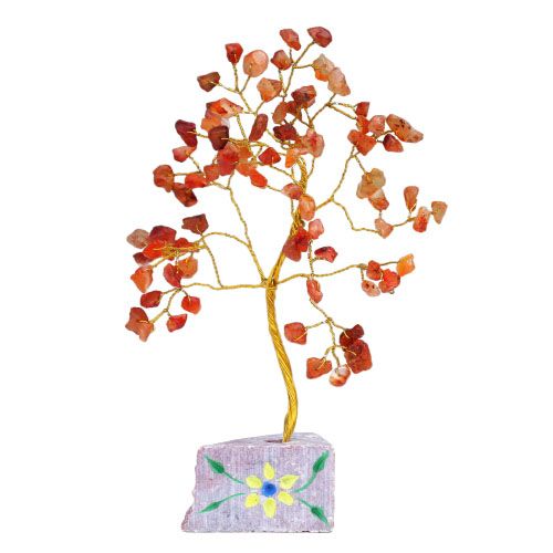 Carnelian  80 Stone Gemstone Tree