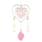 Pink Heart in Heart Dream Catcher Medium