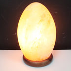 Salt Lamp Egg  Wooden Base