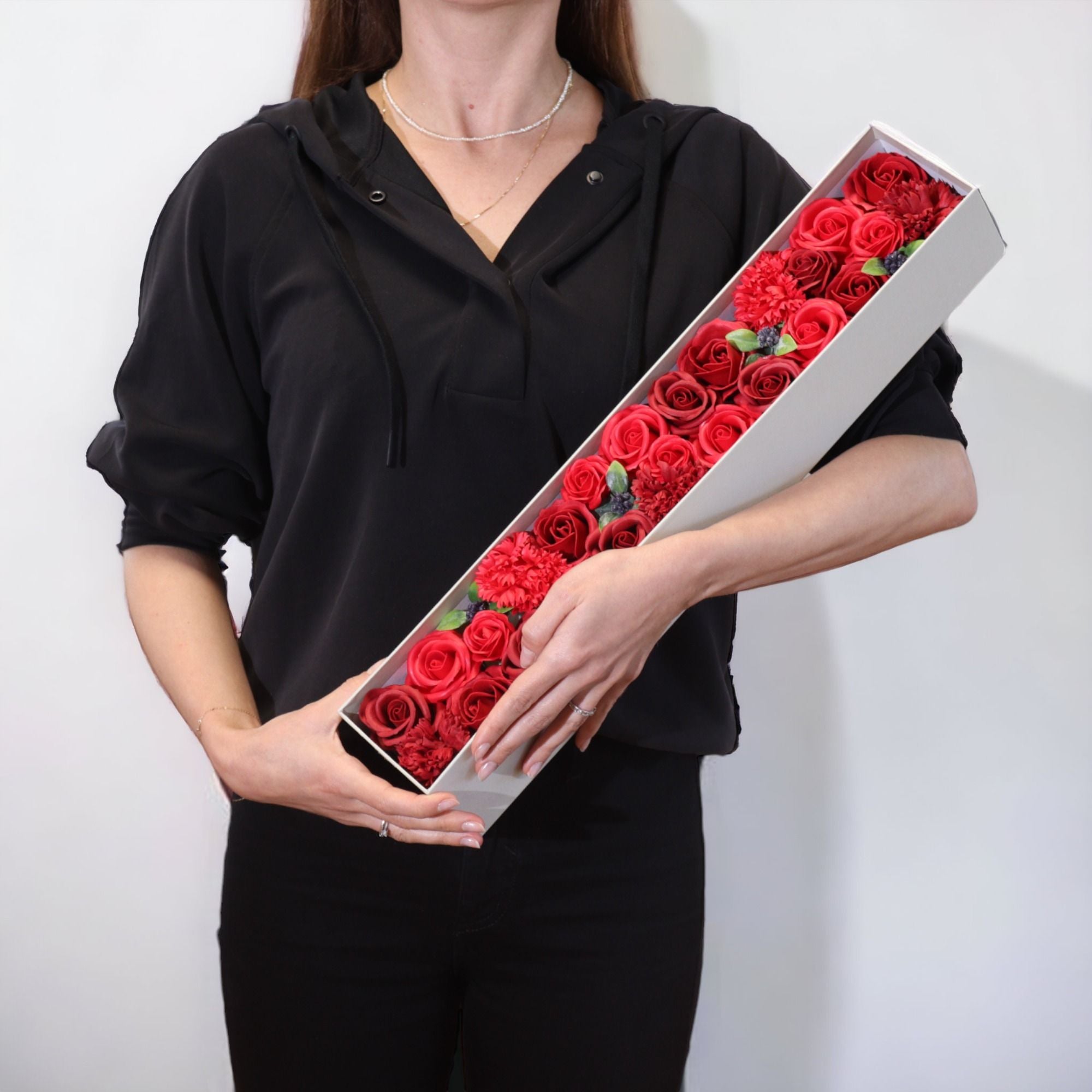Classic Red Roses Extra Long