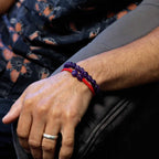 Amethyst Gemstone Double Power Bracelets