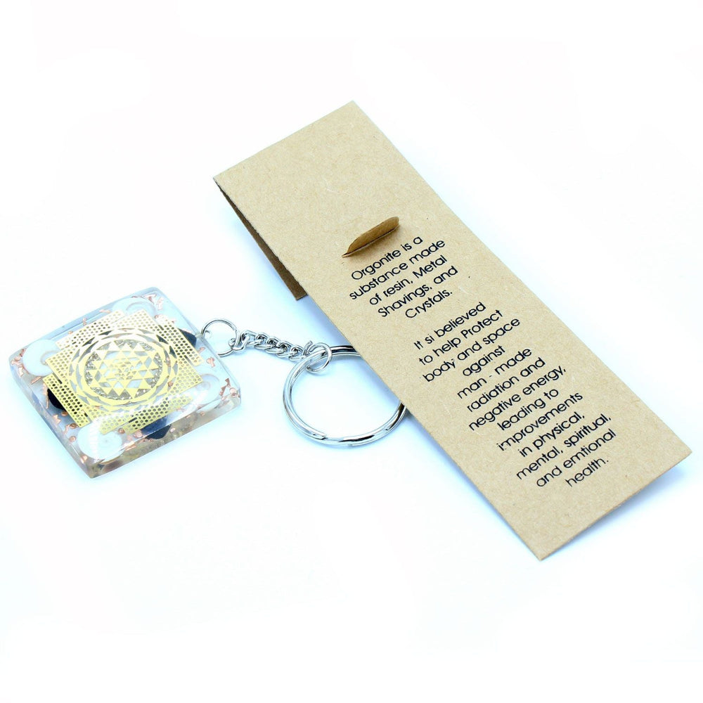 Home Protect Tourmaline Orgonite Power Keyring